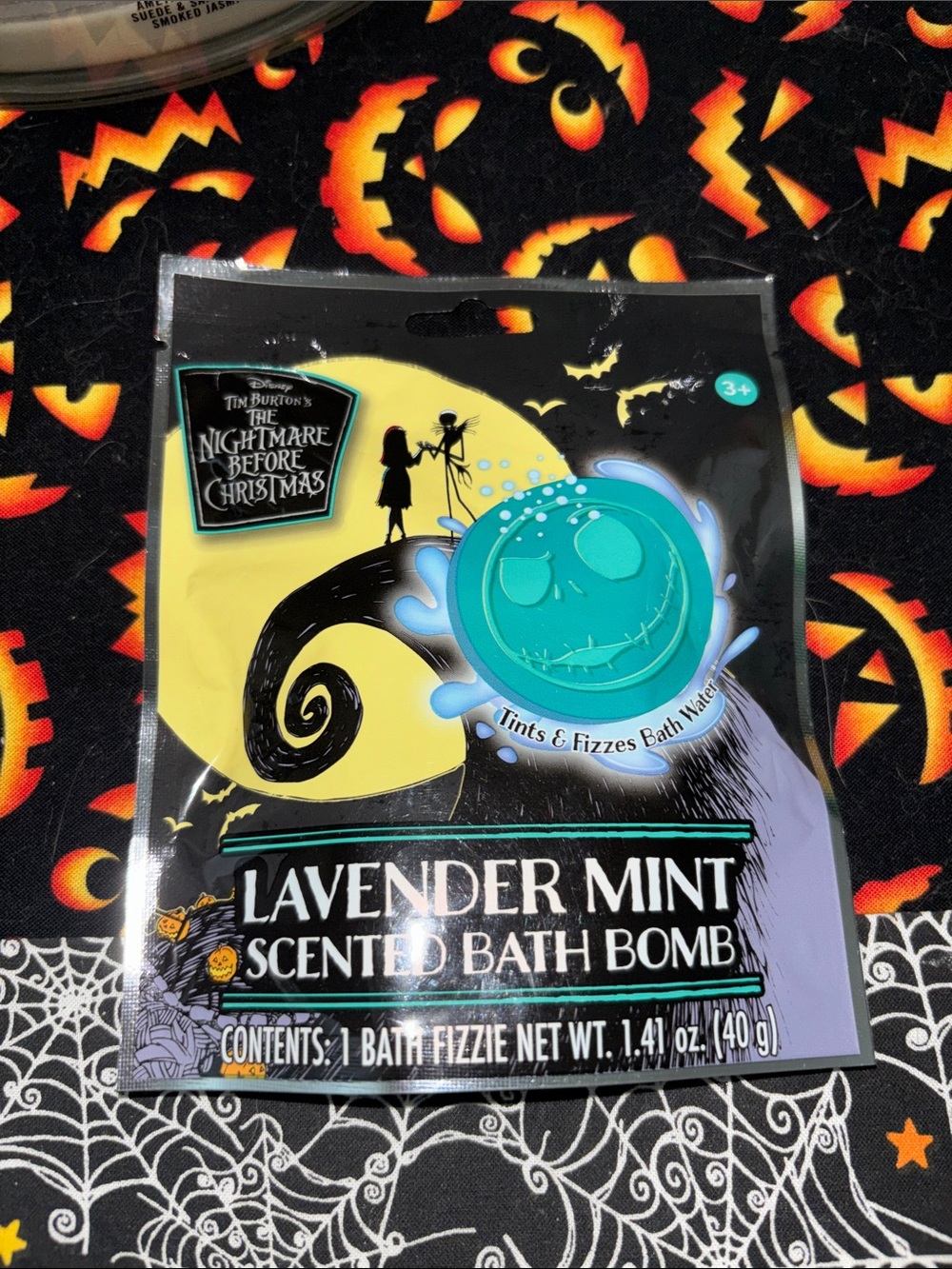 The Nightmare Before Christmas Lavender Mint Scented Bath Bomb